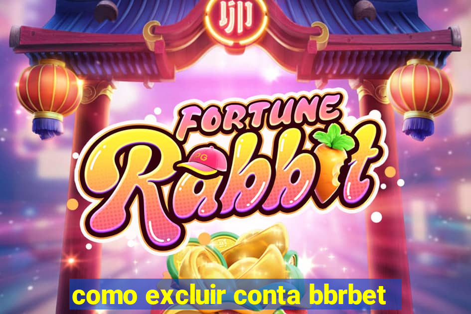 como excluir conta bbrbet